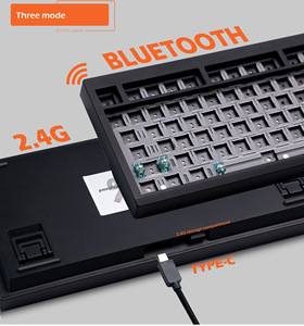 Kit tastiera meccanica Wireless GMK81 Tri-Mode RGB Hot Swap struttura della guarnizione del Layout 75% tramite Kboard Barebone giocatori DIY - Product Image 3