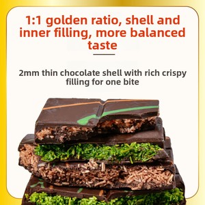 Dubai sô cô la quả hồ trăn Hazelnut lây lan 110g hương vị filledmanufacturer của Snack Quà Tặng bột Kẹo Trái Cây thanh - Product Image 4