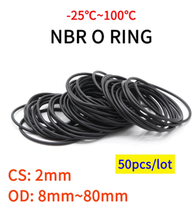 Kích cỡ khác nhau tùy chỉnh độ chính xác cao ffkm hnbr NBR FKM Silicone cao su ORING O-ring Viton O Ring con dấu - Product Image 2