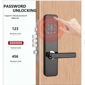 Wooden Door Lock QR <strong>Code</strong> <strong>Scan</strong> Lock Security Digit Electronic Handle Digital TT Hotel Lock - Product Image 2