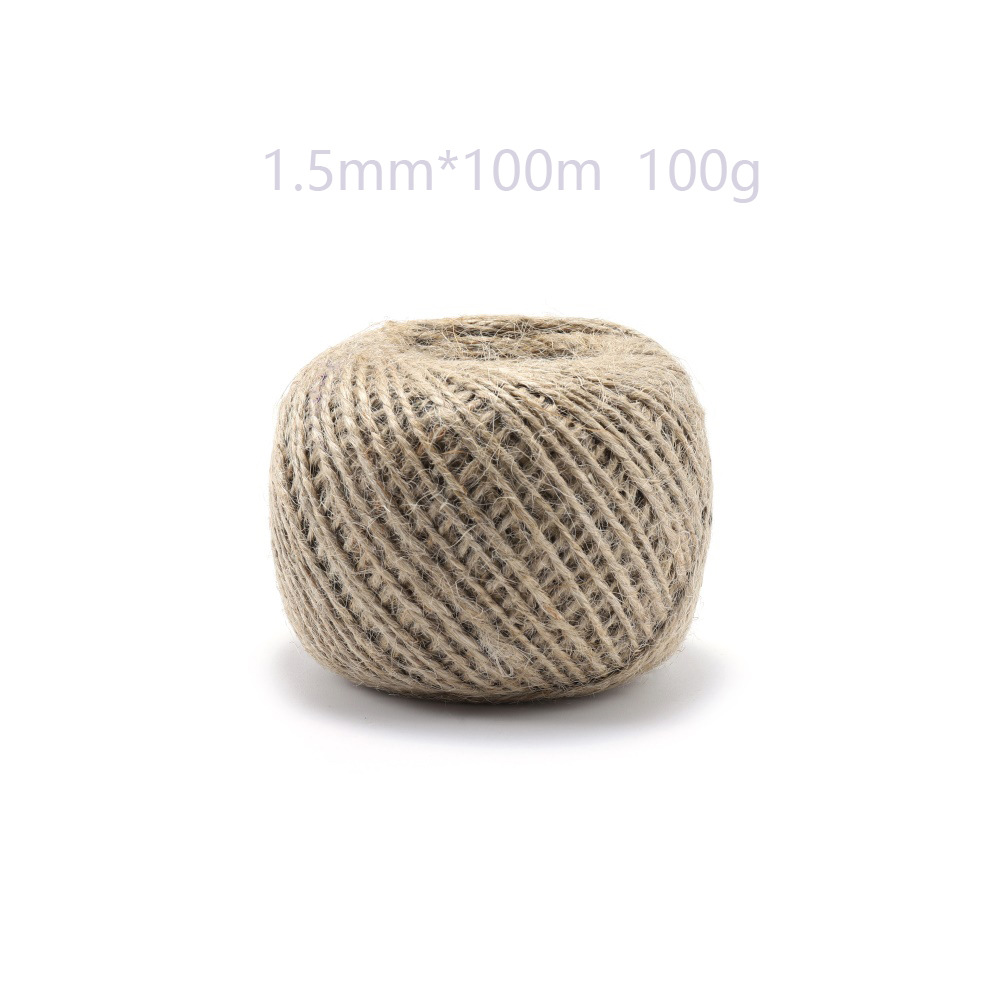 100 m de corde de chanvre double brin de 1,5 mm