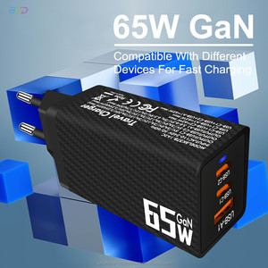UK GAN 65W 3-Port <strong>USB</strong> Type-C Travel Fast Charging <strong>Adapter</strong> Safe with <strong>Multiple</strong> Protections for Mobile Phone 5V/3A <strong>Output</strong> - Product Image 3