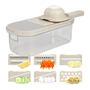 Mutfak gereçleri dilimleme ızgara manuel gıda parçalayıcı el çok bıçak ayarlanabilir Mandoline sebze dilimleme kesici W/depolama - Product Image 1