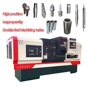 Tornio automatico di scarico del carico di vendita calda tornio cnc a doppia testa a 4 assi per metallo - Product Image 5