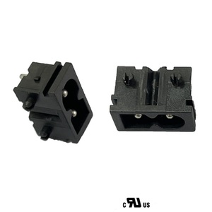 電源コネクタIEC 60320 C8パネルマウントプラグアダプター250V 2.5A 2ピン工業用インレットモジュールプラグプラグストレート - Product Image 4