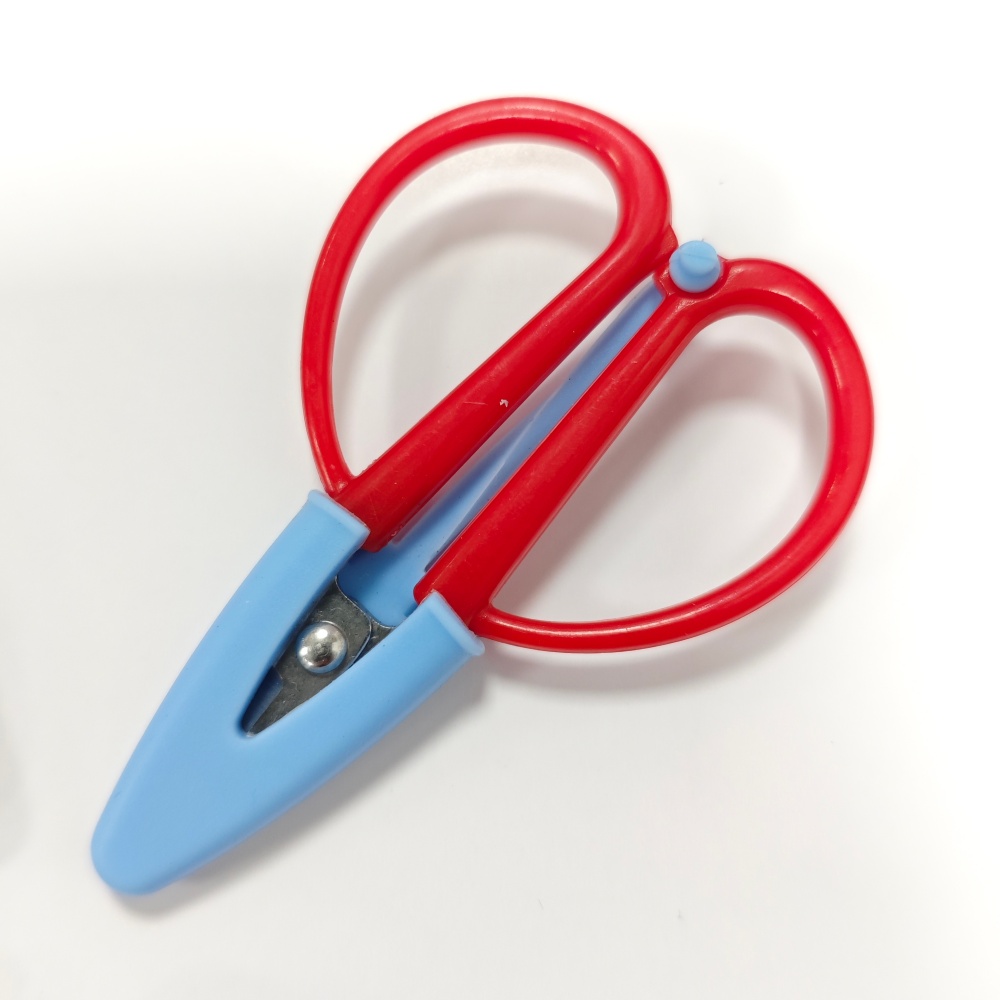 red with blue cover