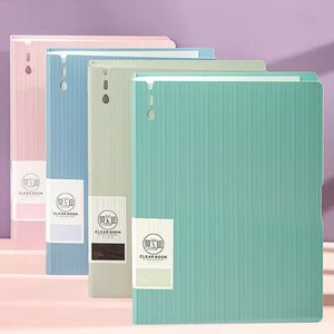 大容量40页多层试卷文件夹A4图案书用于学科分类数据存储制作耐用PP - Product Image 1