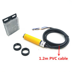 Sensor fotoeléctrico con interruptor de reflexión, fuente de alimentación PNP NO M18, salida de corriente 6-36VDC, 300mA, IP67 E3F-R2PK - Product Image 3