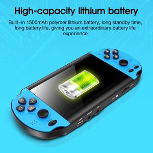 เกมคอนโซลวิดีโอเกมมือถือแบบพกพา X7 4.3/5.1นิ้วหน้าจอ HD เครื่องเล่นเกม1000ในตัว + เกมคลาสสิกของขวัญสำหรับเด็ก