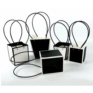 Handmade hình chữ nhật giấy kraft Hộp Quà Tặng không thấm nước hoa bó hoa bao bì Giỏ túi cho triển lãm và thủ công sử dụng - Product Image 6