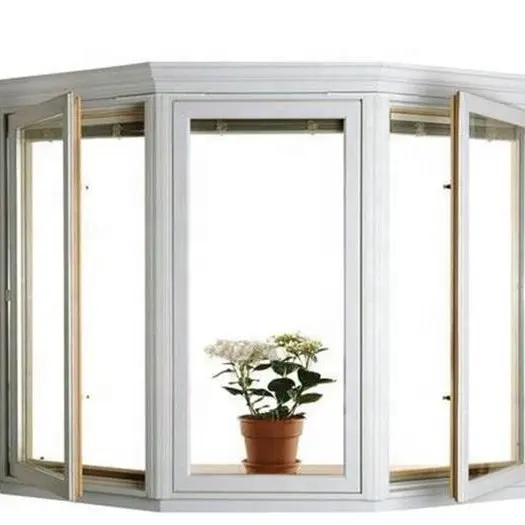 Metal Wholesale cheap aluminium frame Insulated double glazed bow bay windows