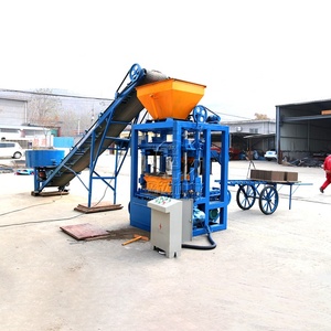 Cement Hopper <span class=keywords><strong>Block</strong></span> Making Machinery Free Trolley Máquina De Tijolos De Concreto Pavimentação De Tijolos Para Venda no Zimbábue