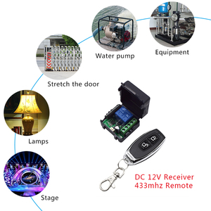 Drahtloser Fernbedienung schalter DC 12V 24V 10A 1CH Relais empfänger modul und HF-Sender 433 MHz Fernbedienungen