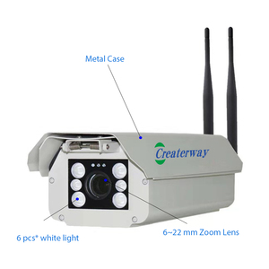 1080P 2MP 4GSimカードカメラ6〜22mmズームレンズホワイトライトIRボックスWiFiANPRナンバープレート認識LPR4Gカメラ - Product Image 2