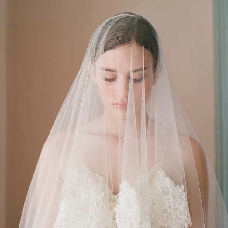 Gasa de malla suave transparente para vestido de boda y velo de novia, cifrado ancho de 300cm