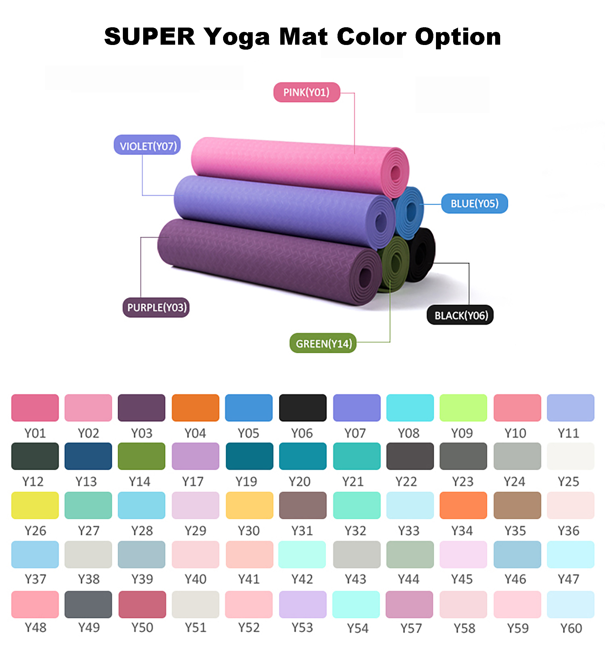 Kompresi Mudah TPE Yoga Mat Lipat Shock Absorbing Ramah Lingkungan 8
