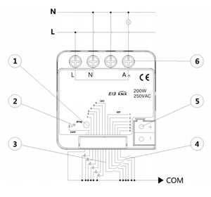 <span class=keywords><strong>KNX</strong></span>/EIB gömülü 1 kanallı 200W Dimmer sürücü akıllı ışık anahtarı modülü için oteller akıllı ev sistemleri <span class=keywords><strong>KNX</strong></span> <span class=keywords><strong>KNX</strong></span> akıllı ev sistemi - Product Image 2