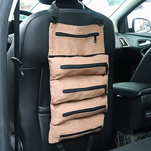 Durable <strong>Tool</strong> Roll Organizer Portable <strong>Tool</strong> Storage with 5 Zipper Pockets Canvas <strong>Tool</strong> Roll <strong>Bag</strong> - Product Image 2