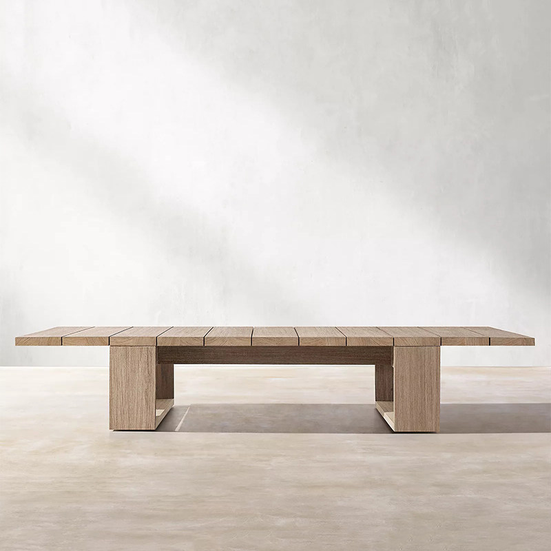 Longue table à thé