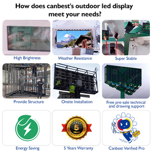 Outdoor P6 P10 <strong>Ph10</strong> Super Bright 10000Nits Ip67 <strong>Led</strong> Screen 20 Foot <strong>Led</strong> Board Panels Common Cathode Energy Saving <strong>Led</strong> <strong>Display</strong> - Product Image 5