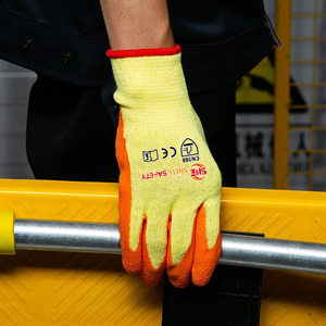 للبيع بالجملة قفازات أمان مخصصة قطنية ومغطاة باللاتكس لحماية الأيدي محبوكة وقفازات أمان منتهية للعمل - Product Image 6