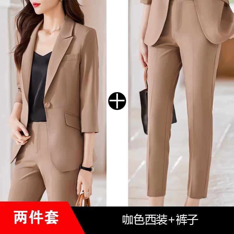Brown suit pants