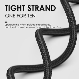 1m 2m C tipi C tipi 60w hızlı şarj kablosu siyah Usb C kablosu - Product Image 4