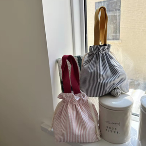 Của phụ nữ xách tay dây kéo lưu trữ túi dễ thương trang điểm túi thời trang cinched Tote túi bao bì <span class=keywords><strong>Pouch</strong></span> - Product Image 4