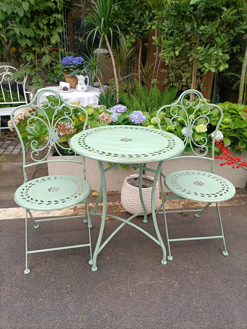 Ensemble trois pièces vert