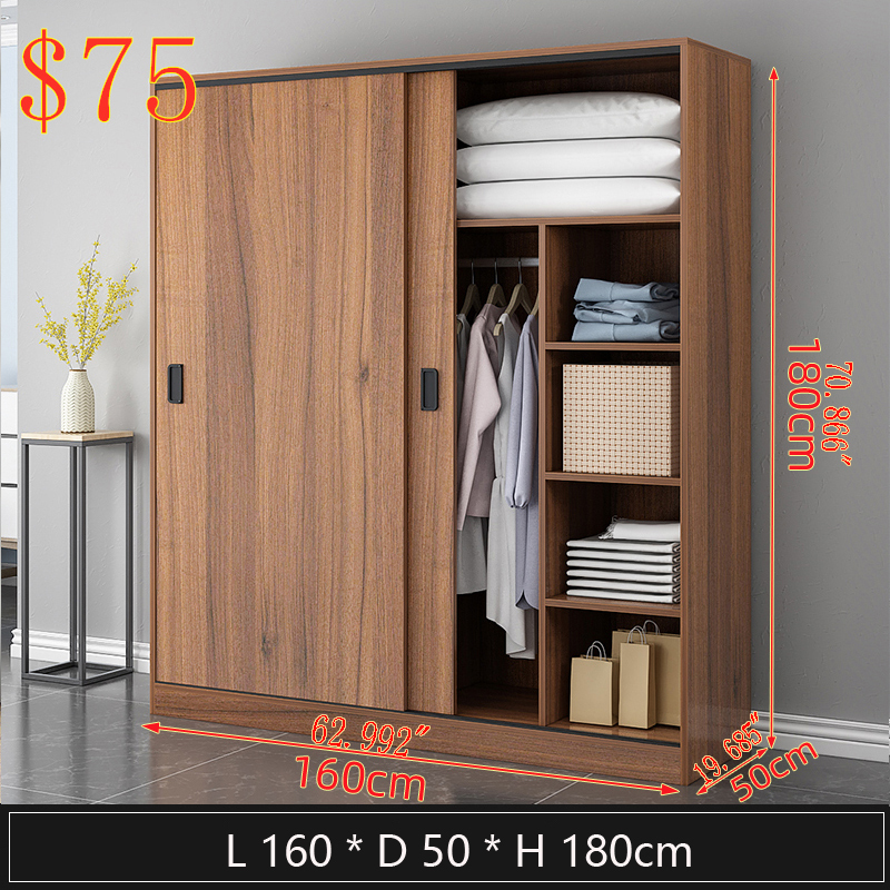 Dark walnut color 160*50*180