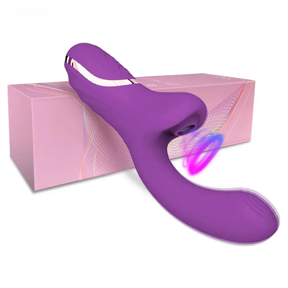 Hot Selling Clitoral Suction Cup Dildo Vibrator Vacuum Stimulation 3-in-1 20 Modes Adult Sex Toys