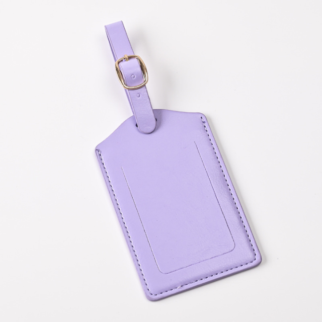 Light purple luggage tag