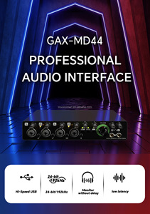 MD44 Professional <strong>4</strong> Channel Studio <strong>Audio</strong> Sound Card <strong>4</strong> in <strong>4</strong> <strong>Interface</strong> Newest <strong>Audio</strong> for Podcast Recording Music Karaoke Instrument - Product Image 4