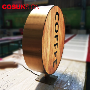 Cosun bên ngoài quán cà phê dấu hiệu LED Đăng tường tròn chiếu dấu hiệu - Product Image 6