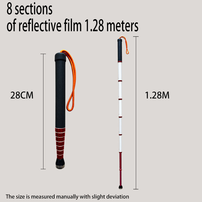 8 sections de 1,28 mètres