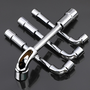 可调l形钢管扳手两用汽车轮胎拆穿工具省力套装带盒包装 - Product Image 1