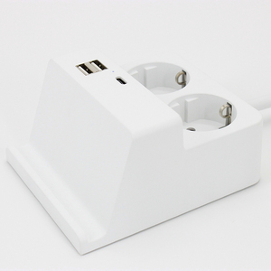 2023高品质2 Usb 1 C型端口充电适配器手机支架扩展插座 - Product Image 1