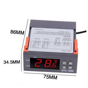 Módulo 220 Controlador de temperatura digital dual Salida de dos relés 12V 24V Termostato termorregulador Stc3008 - Product Image 3