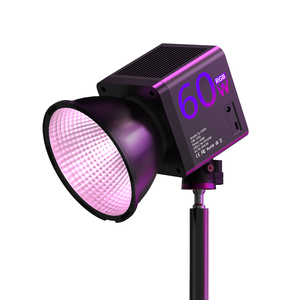 Mamen ไฟ RGB 60W แบบมืออาชีพ, ไฟสำหรับวิดีโอ LED ไฟเติมแรงดันไฟฟ้า60W แบบใหม่