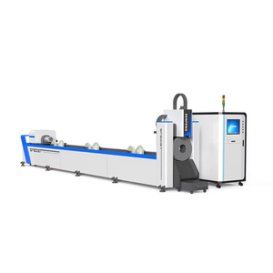 2つの空気圧チャック1.5kw 2kw 3kw Cnc自動ローディングすべてのタイプ金属パイプ処理SF6016Tファイバーレーザー切断機 - Product Image 1