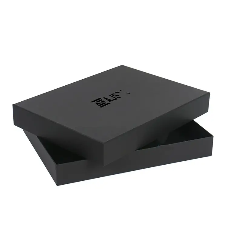 Guangazhou高級ギフト黒紙デザインボックス包装高級革ベルトボックス
