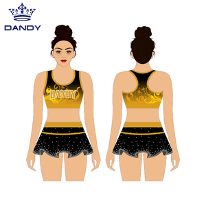 Toptan amigo uygulama dişli özel ışıltılı Bling egzersiz eğitimi Cheer gençlik için Tops ve etekler - Product Image 2