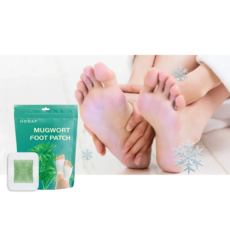 2024 Hotsales OEM chinois à base de plantes jetables en bambou Detox Foot Patch Detox Foot Pads