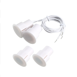 Contactos de puerta empotrados blancos Sensores de ventana de alarma de seguridad NC con interruptor de lengüeta magnético para sistema de alarma - Product Image 3