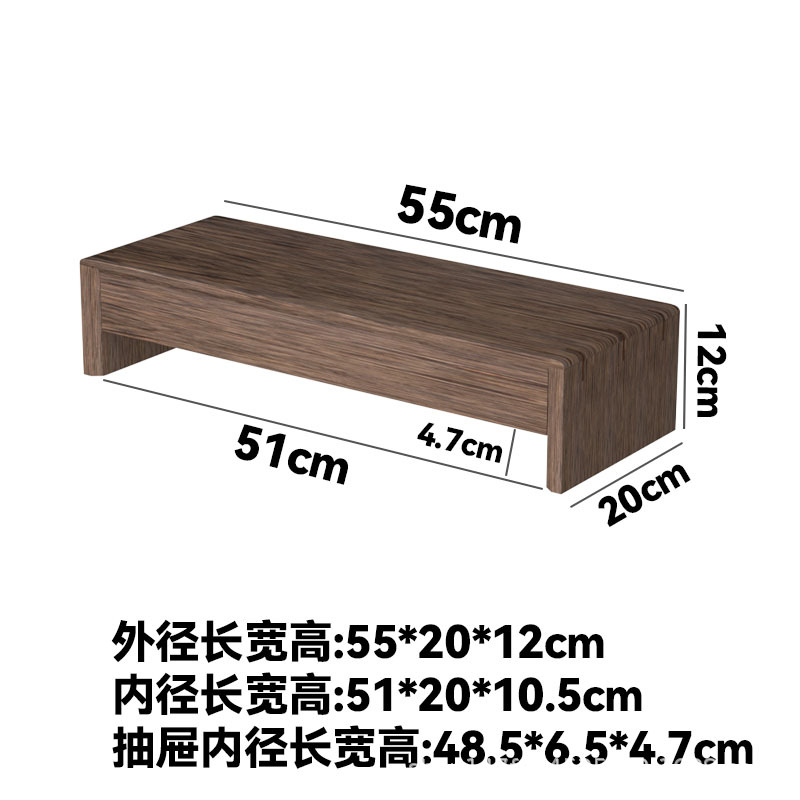 Charcoal-colored large size with drawer 55*20*12