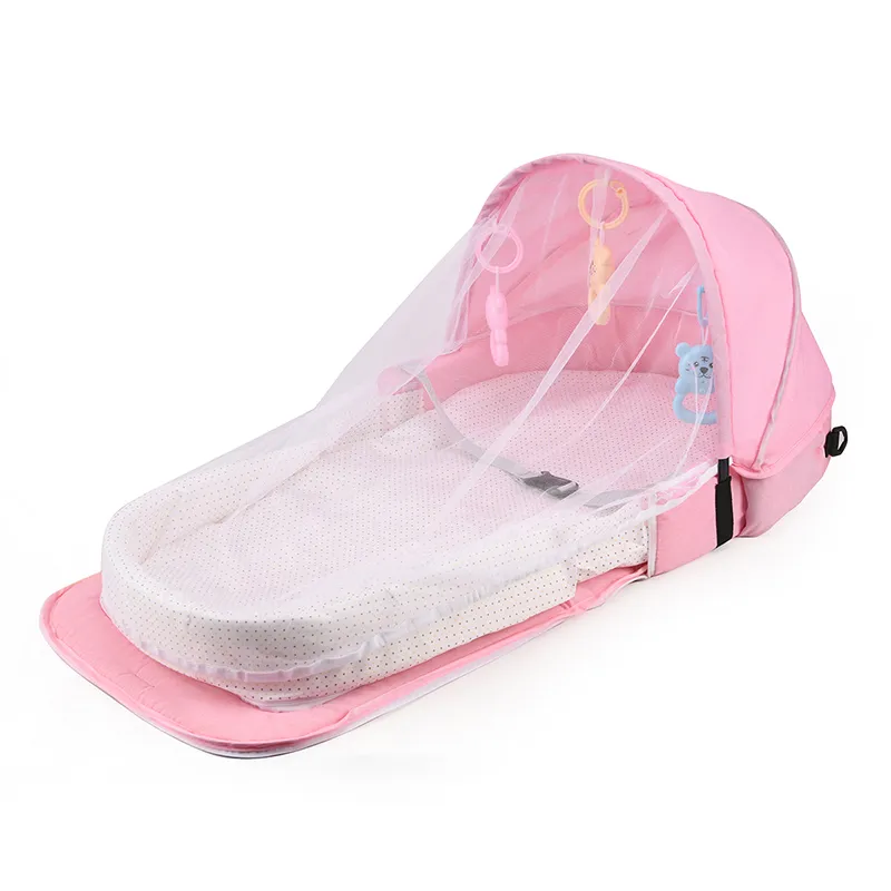 Foldable Baby Mosquito Net Cover Folding Portable Baby Crib Mosquito Net Bed Baby Bed For Travel With Toys and Mosquito Tent