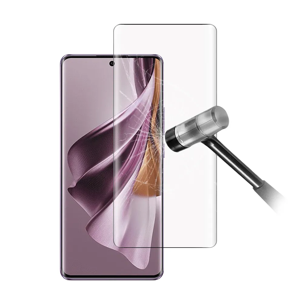 Diskon besar aksesoris ponsel di 2023 ultra tipis 99% transparansi pelindung layar kaca tempered bening untuk Oppo Reno 10 Pro