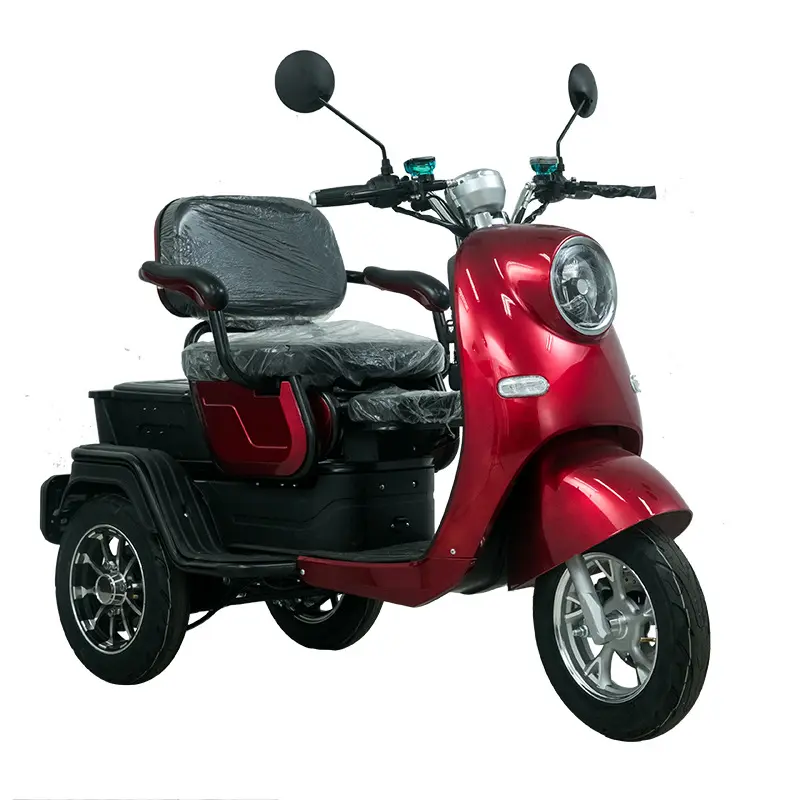 성인 레저 통근 전기 오토바이 전동 스쿠터, 화물 장애인 전기 삼륜차 운반