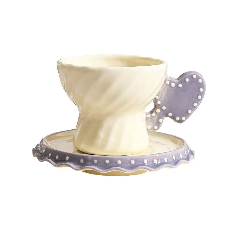 Milk puff heart-purple-230