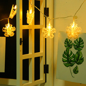 <strong>Snowflake</strong> <strong>LED</strong> Photo Clips <strong>String</strong> Lights Battery Operated Fairy <strong>String</strong> Lights with Clips for Hanging Pictures Cards Artwork - Product Image 1